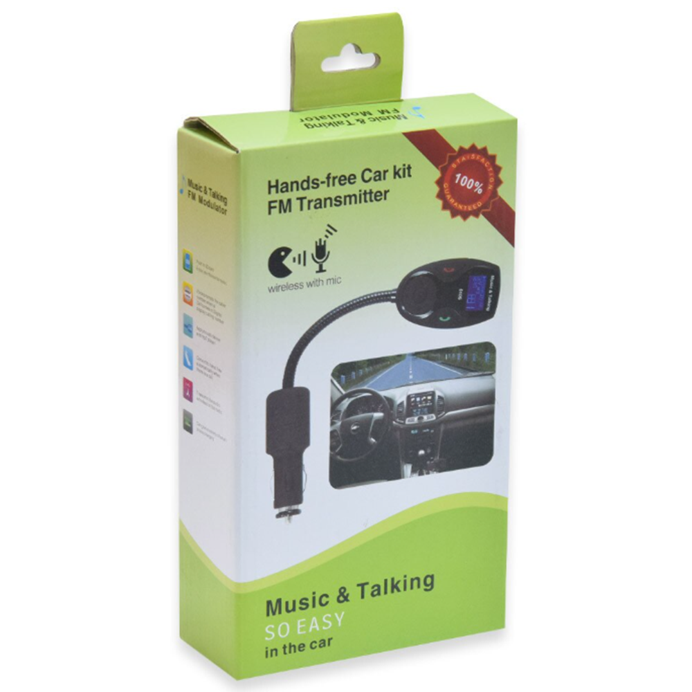610S Bluetooth autós FM transzmitter MP3 lejátszóhoz, kihangosítóval és távirányítóval, flexibilis kivitel (BBV) - Image 6