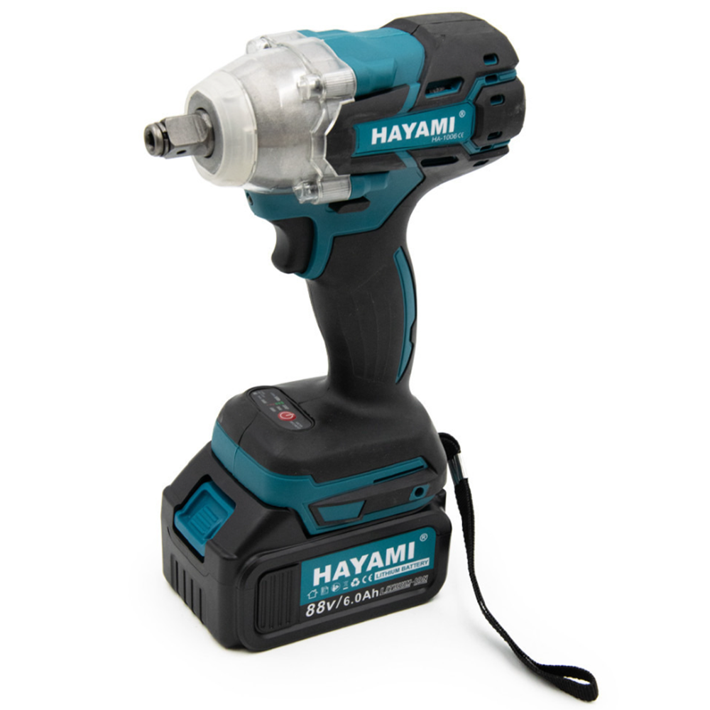 Hayami HA-1006 ütvecsavarozó szett – 580 Nm nyomaték, 2× Li-Ion akkumulátorral (FXI) - Image 4