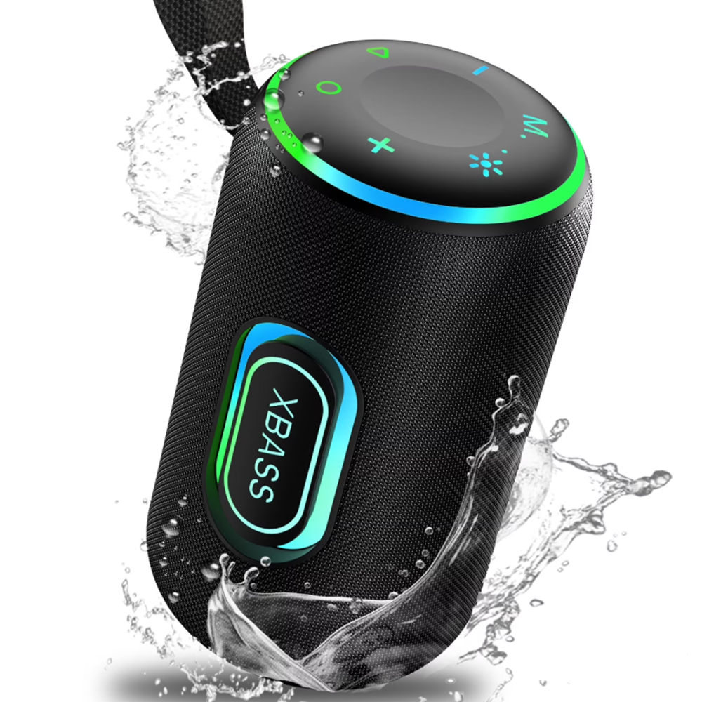 Hordozható bluetooth hangszóró b47 – ipx7 vízálló, 35 w sztereó hangzás, 30 óra lejátszás, led világítás (BBD)
