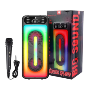 Hordozható vezeték nélküli Bluetooth hangszóró RGB LED világítással és beépített mikrofonnal KTS-1555 (FX) (BBD) - Image 7
