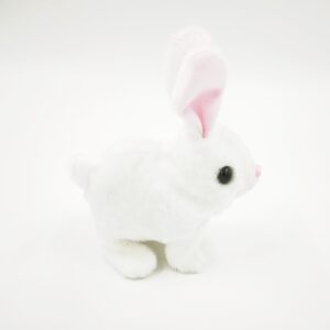 BunnyCare interaktív fehér plüss nyuszi szett hordozóval – kiegészítős plüss játék gyerekeknek (BBMJ) - Image 3