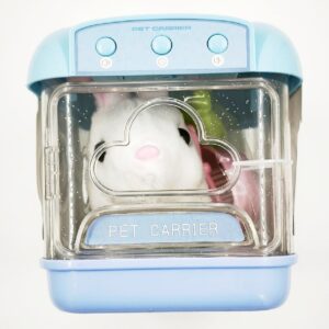 BunnyCare interaktív fehér plüss nyuszi szett hordozóval – kiegészítős plüss játék gyerekeknek (BBMJ) - Image 6