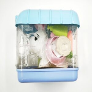 BunnyCare interaktív fehér plüss nyuszi szett hordozóval – kiegészítős plüss játék gyerekeknek (BBMJ) - Image 9