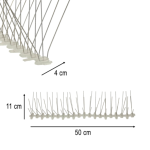 Madarak és galambok elleni fém tüskék – 50×11×4 cm madárriasztó tüske (BBI-4498) - Image 2