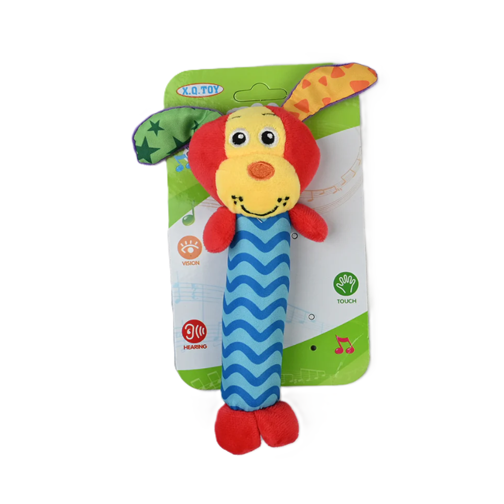 Puha nyuszi csörgő kisbabáknak, babajáték csecsemőknek (BBMJ) (FX)