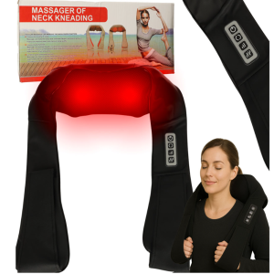 Shiatsu nyak és testmasszírozó infravörös fűtés funkcióval (BBI-4622)