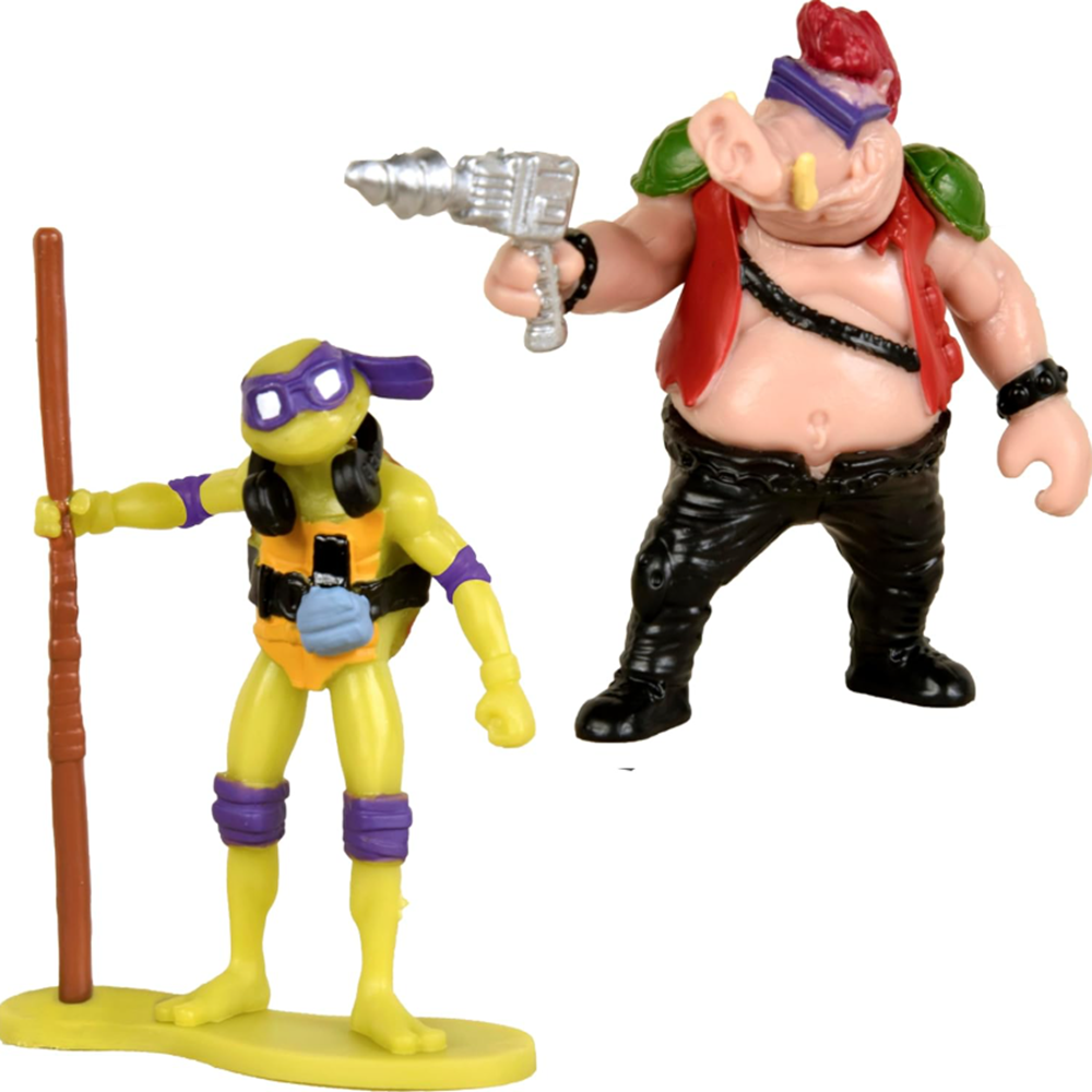 Tini Nindzsa Teknőcök mini figura Donnie és Bebop -2 db 15x4x15cm (EDC) - Image 2