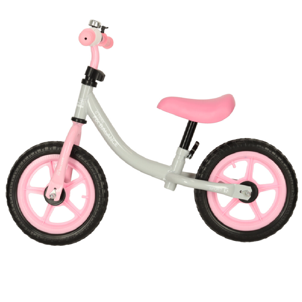 Trike fix balance futóbicikli – fehér–rózsaszín, 80–108 cm magassághoz, max 35 kg-ig (BBI-4544_2) - Image 3