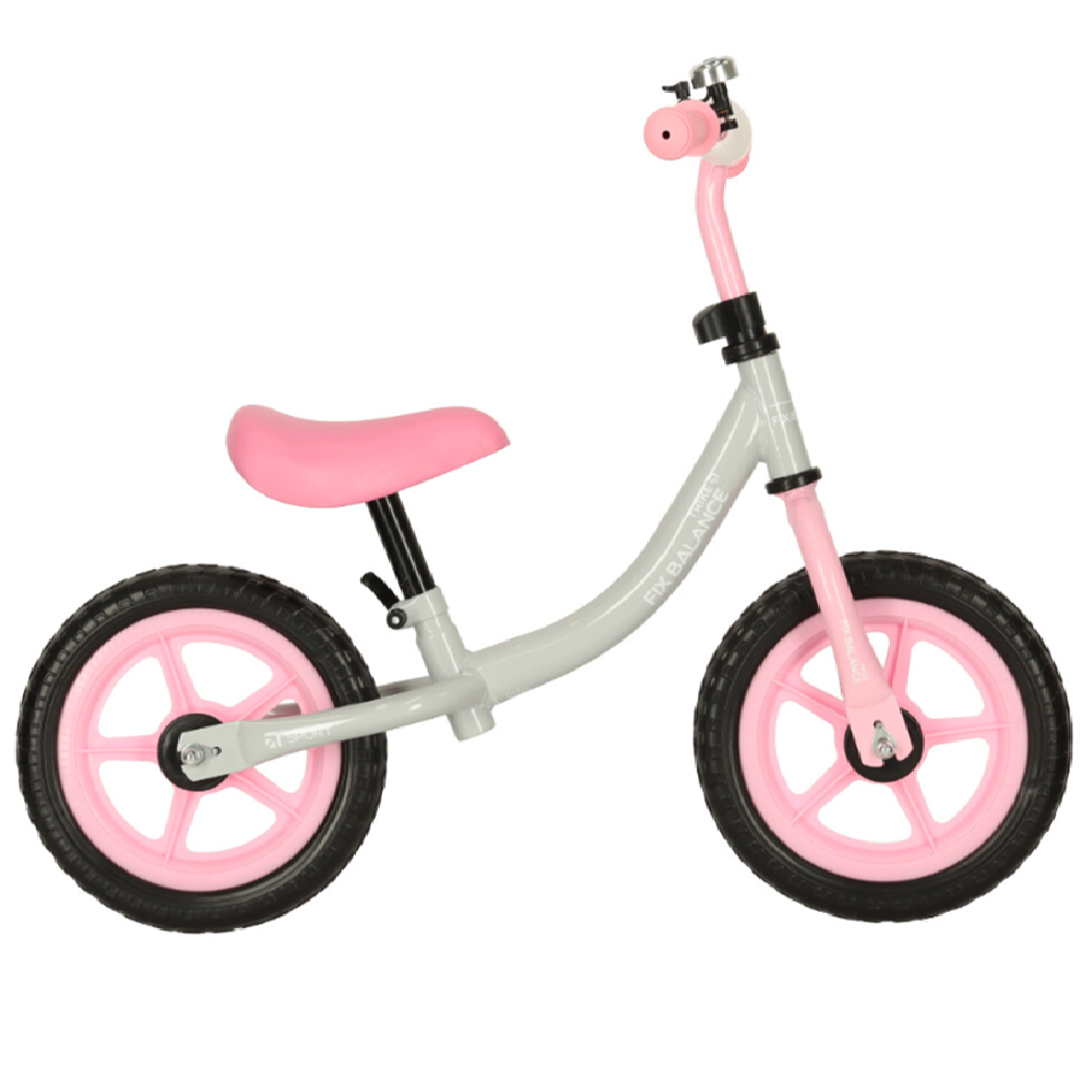 Trike fix balance futóbicikli – fehér–rózsaszín, 80–108 cm magassághoz, max 35 kg-ig (BBI-4544_2) - Image 4