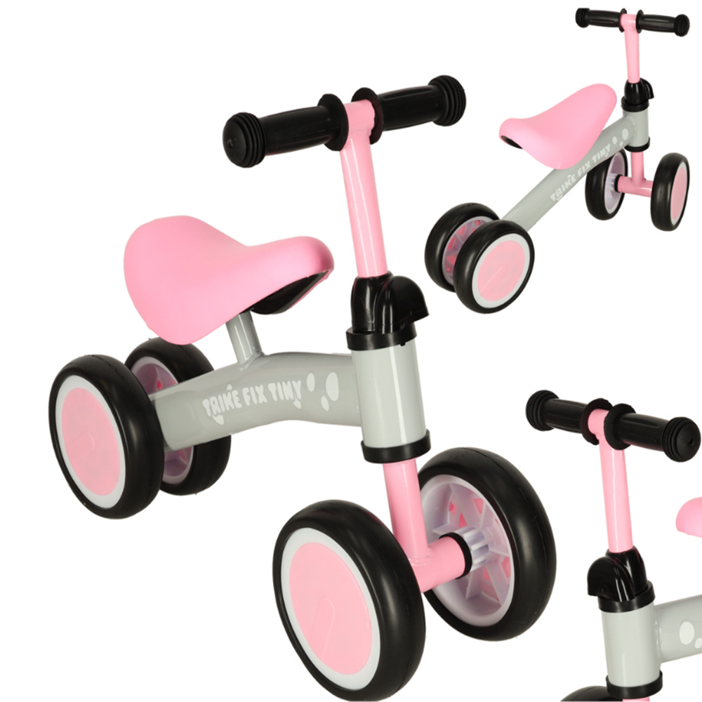 Trike fix tiny négykerekű gyerek terepkerékpár – rózsaszín színben, 2+ éveseknek, 30 kg-ig (BBI-4746)