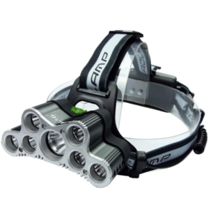 Újratölthető 7 LED-es fejlámpa USB töltéssel – extra erős fény, hosszú üzemidő (THM) - Image 1