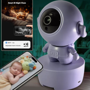 Űrhajós WiFi babafigyelő kamera HD felbontással – vezeték nélküli megfigyelő SD kártya foglalattal (BBV) - Image 2