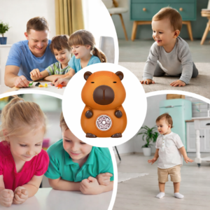 Capybara buborékfújó pisztoly barna – automata buborékfújó játék gyerekeknek, szappanbuborék gép (BBJ) - Image 4