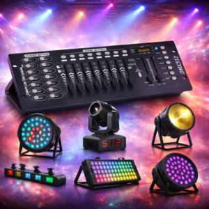 DISCO 192 DMX512 fényvezérlő pult – programozható színpadi világítás kontroller 192 csatornás DMX vezérlő DJ-hez és színpadtechnikához (BBV) - Image 3