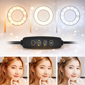 FlexiGlow Pro rugalmas kamera kar LED körlámpával – telefontartós selfie és livestream állvány TikTokhoz és videózáshoz (BBD) - Image 3