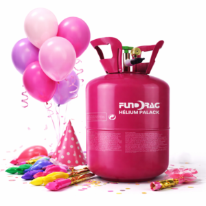 Fundrag 7L eldobható héliumpalack lufikhoz – egyszer használatos hélium palack kb. 30 db lufi felfújásához (BBE) - Image 1