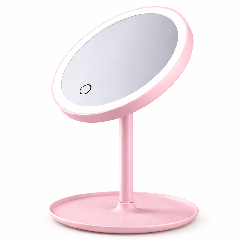 GlowBella Touch LED sminktükör – USB-s, akkumulátoros, érintésvezérelt kozmetikai tükör - KE20-999 (BBV) - Image 5