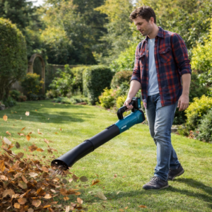 HAYAMI HA-1046 188V akkumulátoros lombfúvó kék – vezeték nélküli kerti levélfújó 7 sebességfokozattal akár 30 000 RPM fordulatszámmal (BBV) - Image 2