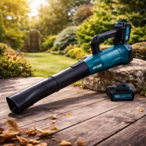 HAYAMI HA-1046 188V akkumulátoros lombfúvó kék – vezeték nélküli kerti levélfújó 7 sebességfokozattal akár 30 000 RPM fordulatszámmal (BBV) - Image 3