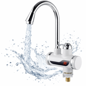 Hayami KL25-100 elektromos vízmelegítős csaptelep – átfolyós vízmelegítő csap, azonnali meleg víz konyhába és fürdőbe (BBV) - Image 5