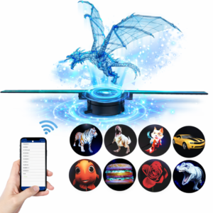 Holografikus 3D LED ventilátor kijelző 42 cm – HD hologram kivetítő telefonos applikációval és távirányítóval (BBD) - Image 3
