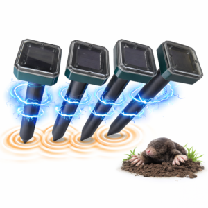 PL 17 napelemes ultrahangos vakondriasztó 4 db-os szett – vízálló kerti vakond- és rágcsálóriasztó készülék kertbe és gyepre (BBV) - Image 5