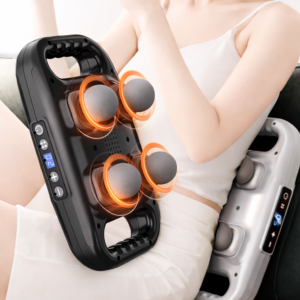 MDHL MD-8078 vibrációs masszírozó készülék – elektromos izommasszírozó 4 cserélhető fejjel izomlazításhoz (BBD) - Image 3