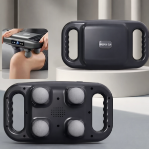 MDHL MD-8078 vibrációs masszírozó készülék – elektromos izommasszírozó 4 cserélhető fejjel izomlazításhoz (BBD) - Image 4