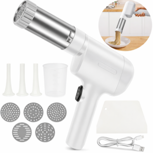 PastaMaster elektromos tésztakészítő – automata hordozható tésztanyomó gép 5 cserélhető tésztaformával (BBM) - Image 6