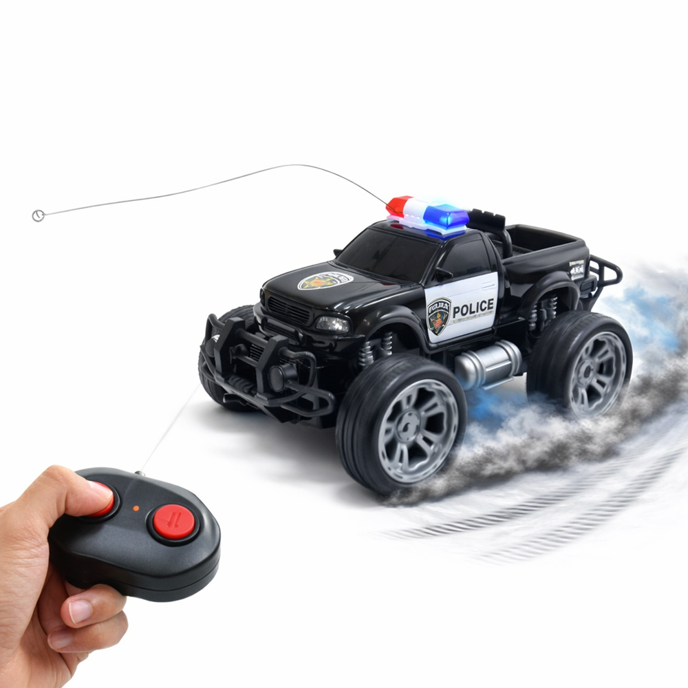PoliceRover távirányítós rendőr terepjáró – LED világító RC autó gyerekeknek, off-road játék (BBJ) - Image 6