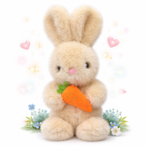 SnuggleBunny plüss nyuszi – puha és aranyos játék plüss gyerekeknek, alváshoz és játékhoz - 35 cm (BBJ) - Image 5