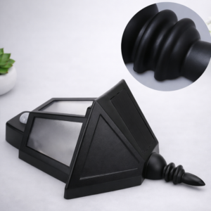 SolarGlow napelemes LED kültéri fali lámpa mozgásérzékelővel – vízálló kerti lámpa meleg fehér fénnyel, vintage hatszög dizájn (BBV) - Image 4