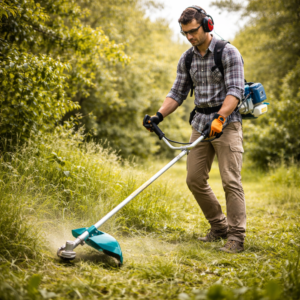 THO Lux M-9204 benzinmotoros fűkasza és bozótvágó 7 LE 72 cm³ – professzionális damilos és késes kasza (FX) - Image 2