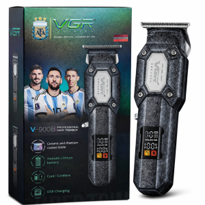 VGR V-900B Akkumulátoros hajnyíró és szakállvágó trimmer – professzionális, vezeték nélküli, precíziós vágás (BBD)