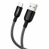 XHUA X186 USB-C szilikon töltőkábel – puha, hajlékony USB-C adatkábel gyorstöltéshez (BBD)