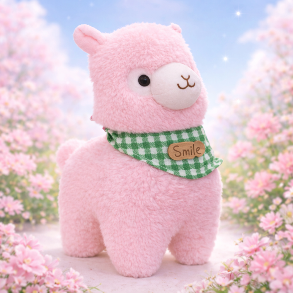 Alpacasso rózsaszín plüss alpaka – puha, ölelhető alpaka játék gyerekeknek és ajándéknak (BBJ) - Image 6