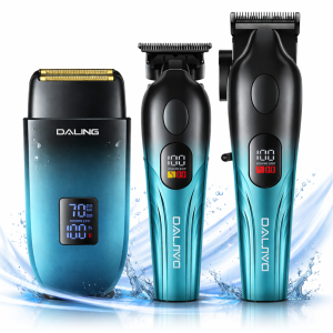 Daling DL-9306 professzionális hajvágó és szakállvágó szett – vezeték nélküli grooming kit borotvával (BBD)