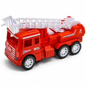 IgniTruck szirénázó és világító tűzoltó autó játék – 6 kerekű mentő jármű hang- és fényhatásokkal gyerekeknek (BBJ)