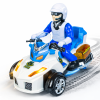 PoliceRider akkumulátoros rendőr motor játék hanggal és fénnyel rendőr figurával gyerekeknek (BBJ)