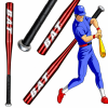 Alumínium baseballütő 25" / 64 cm – edző ütő piros kivitelben (BBRLB1850)