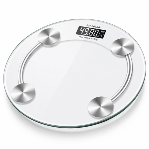 Kouvolsen KOS-17008 digitális személymérleg – LED kijelzős üveg testsúlymérő 180 kg (BBKM)