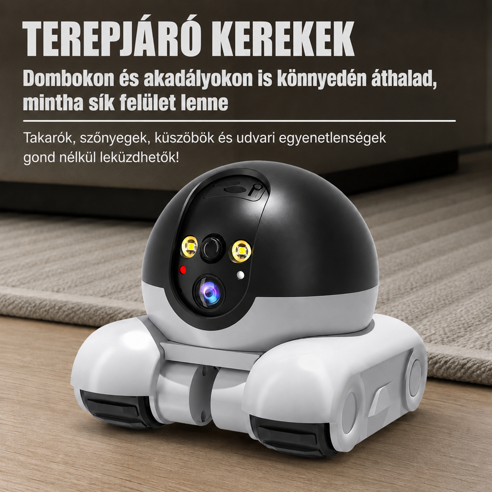 SXT-046 távirányítós megfigyelő robotkamera – WiFi FPV kamera autó éjjellátó LED világítással (BBD) - Image 3