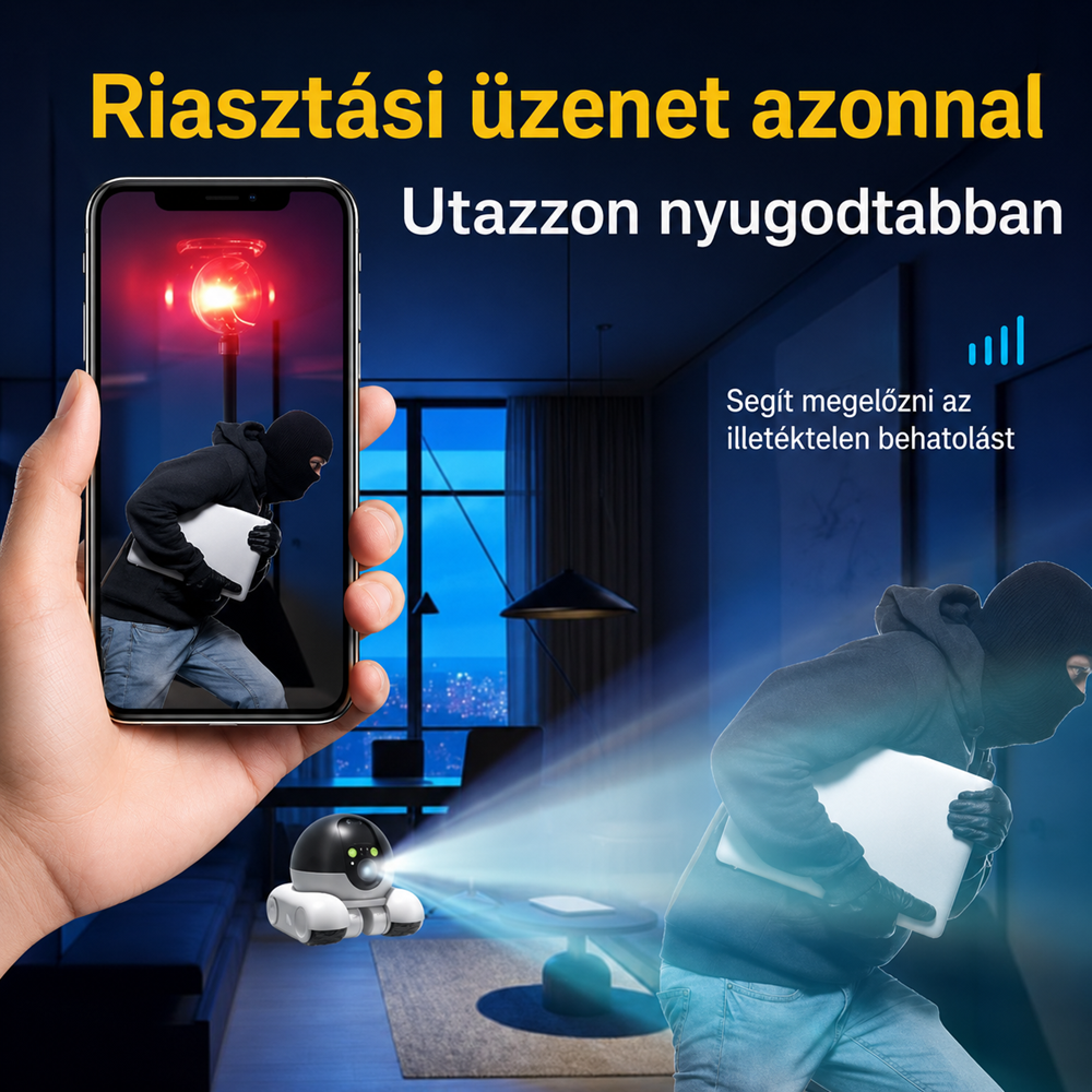 SXT-046 távirányítós megfigyelő robotkamera – WiFi FPV kamera autó éjjellátó LED világítással (BBD) - Image 6