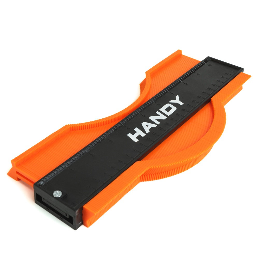 Handy kontúrmérő műanyag sablon – 25,4 cm – Padló-, laminált-, cső- és kerámia profilmásoló (GL-10379)