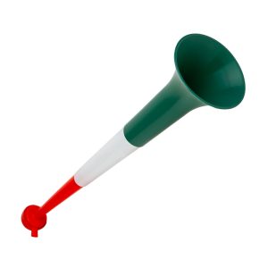 Magyar szurkolói stadionduda – piros-fehér-zöld kézi kürt - 53,5cm (GL-PR050)