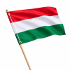 Magyar szurkolói zászló – hátra felvehető, piros-fehér-zöld színű - 150×90cm (GL-PR052)