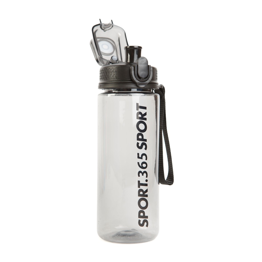 Sport kulacs 600 ml – átlátszó műanyag vizespalack, 3 színben (GL-57211) - Image 4
