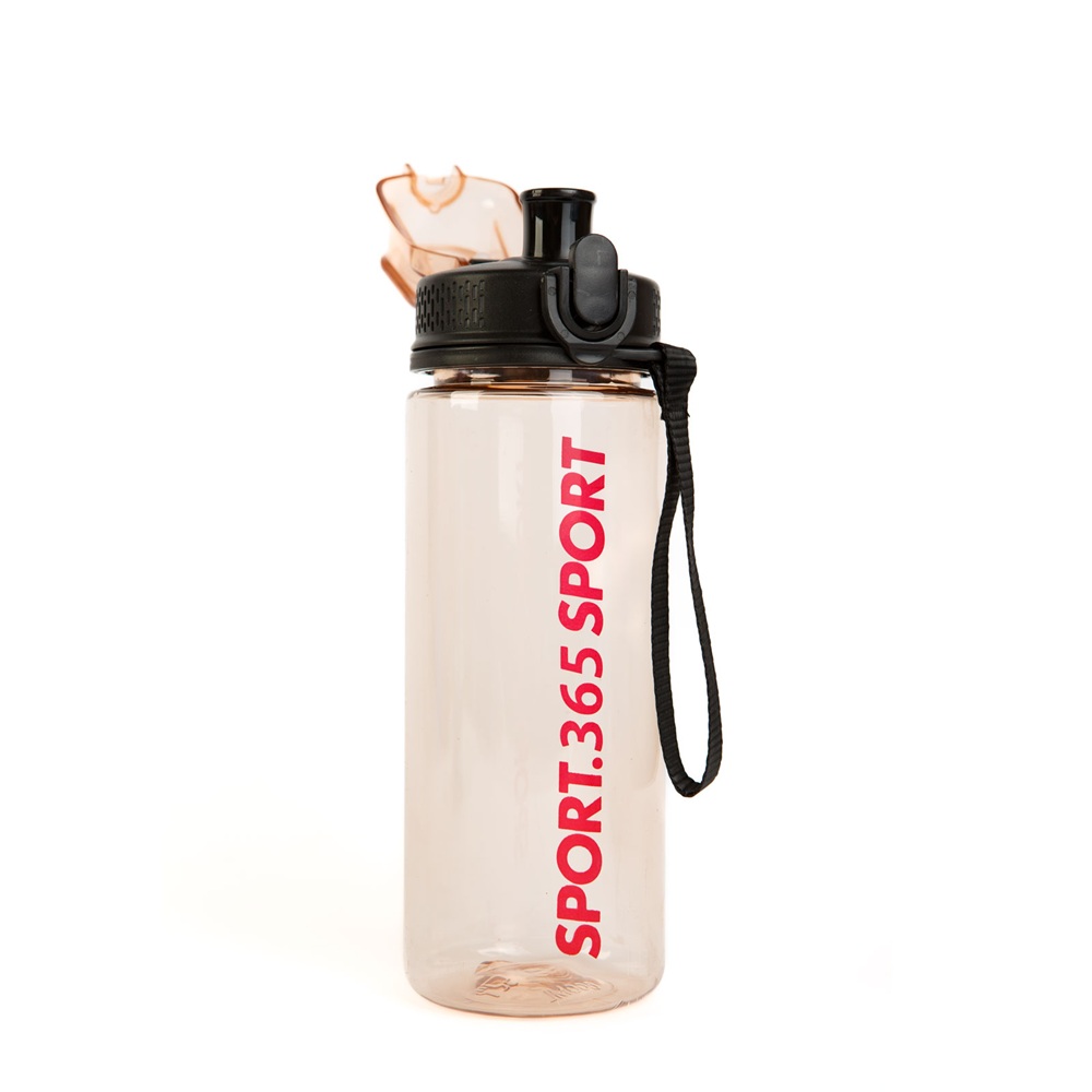 Sport kulacs 600 ml – átlátszó műanyag vizespalack, 3 színben (GL-57211) - Image 6