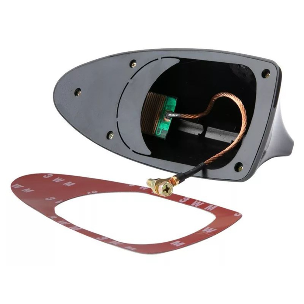 Univerzális cápauszony autóantenna – AM/FM rádió tetőantenna - fekete (GL-A0419B) - Image 2