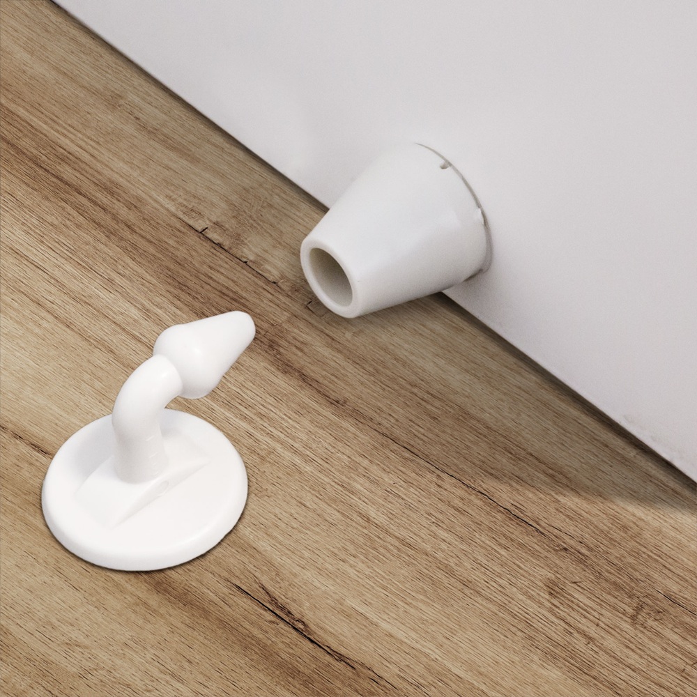 Univerzális csúszásgátló ajtókitámasztó – stabil gumi ajtóütköző-fehér (GL-56190) - Image 2